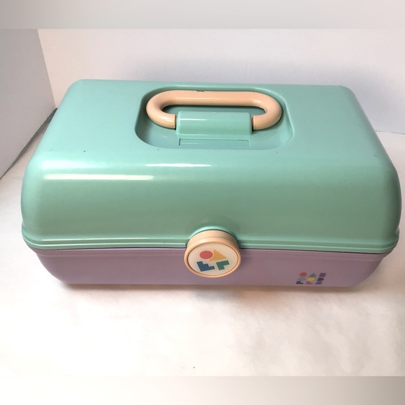 Vintage 90’s caboodle Mint Green and Lavender Storage Box - Picture 1 of 7